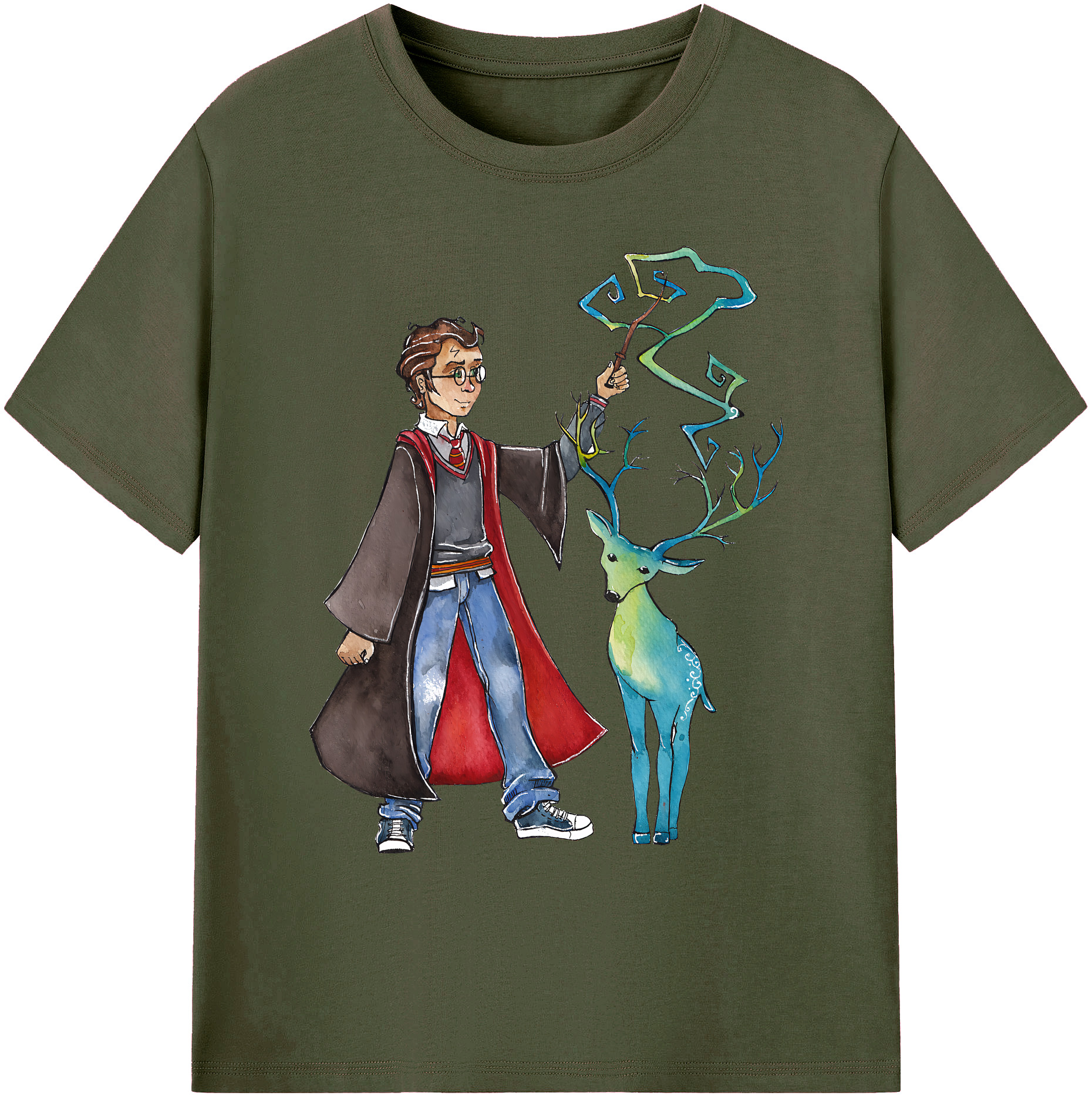 （画像用） Harry Potter ハリー・ポッターシリーズ 綿100％ メンズ半袖Tシャツ｜肌触りやわらか＆通気性